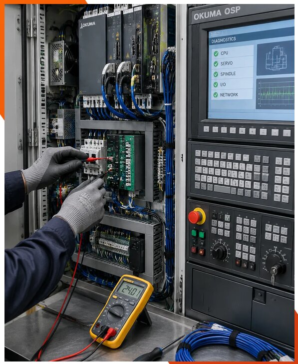 Ремонт систем ЧПУ Okuma OSP в Миассе